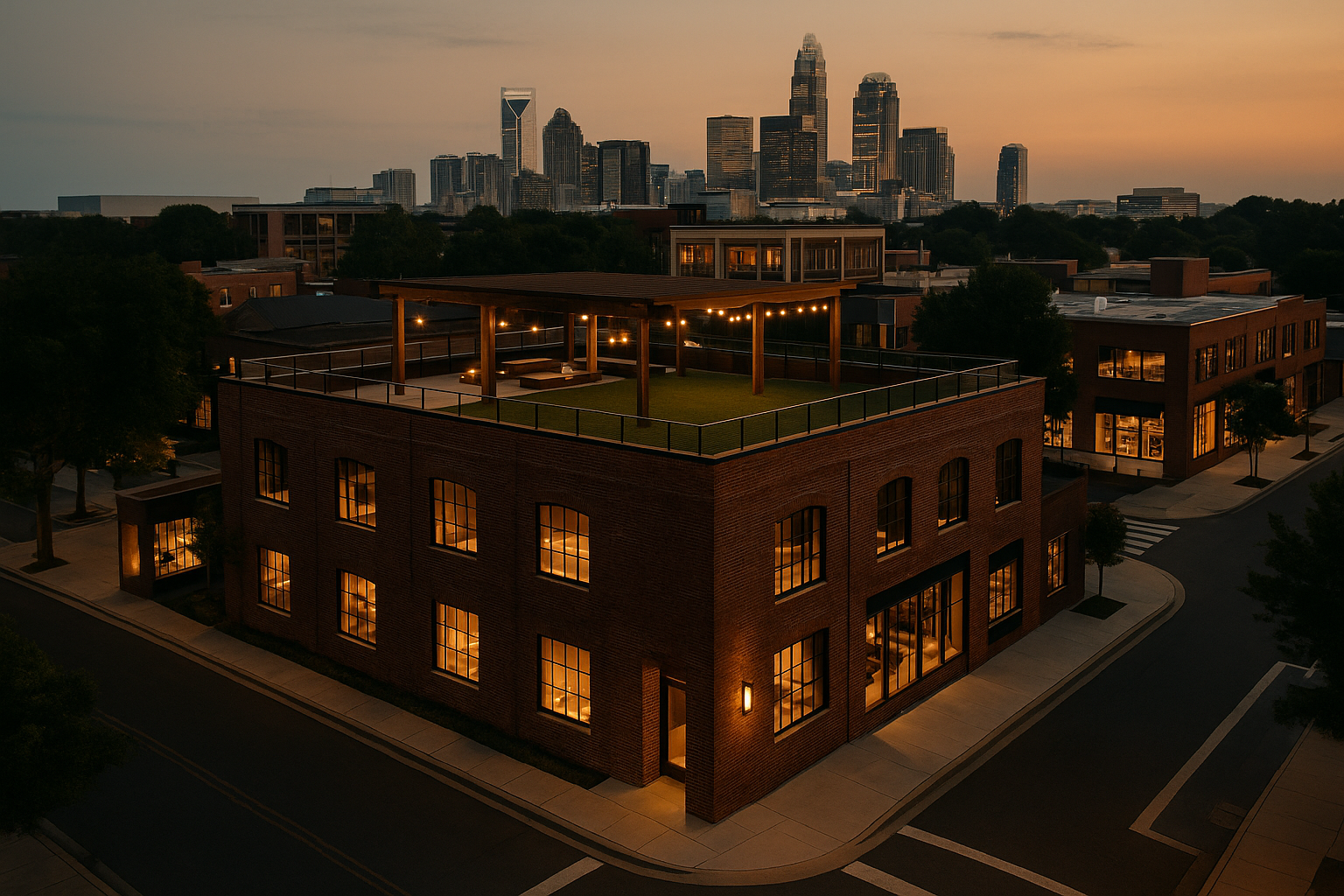 Aerial · Corner Lot